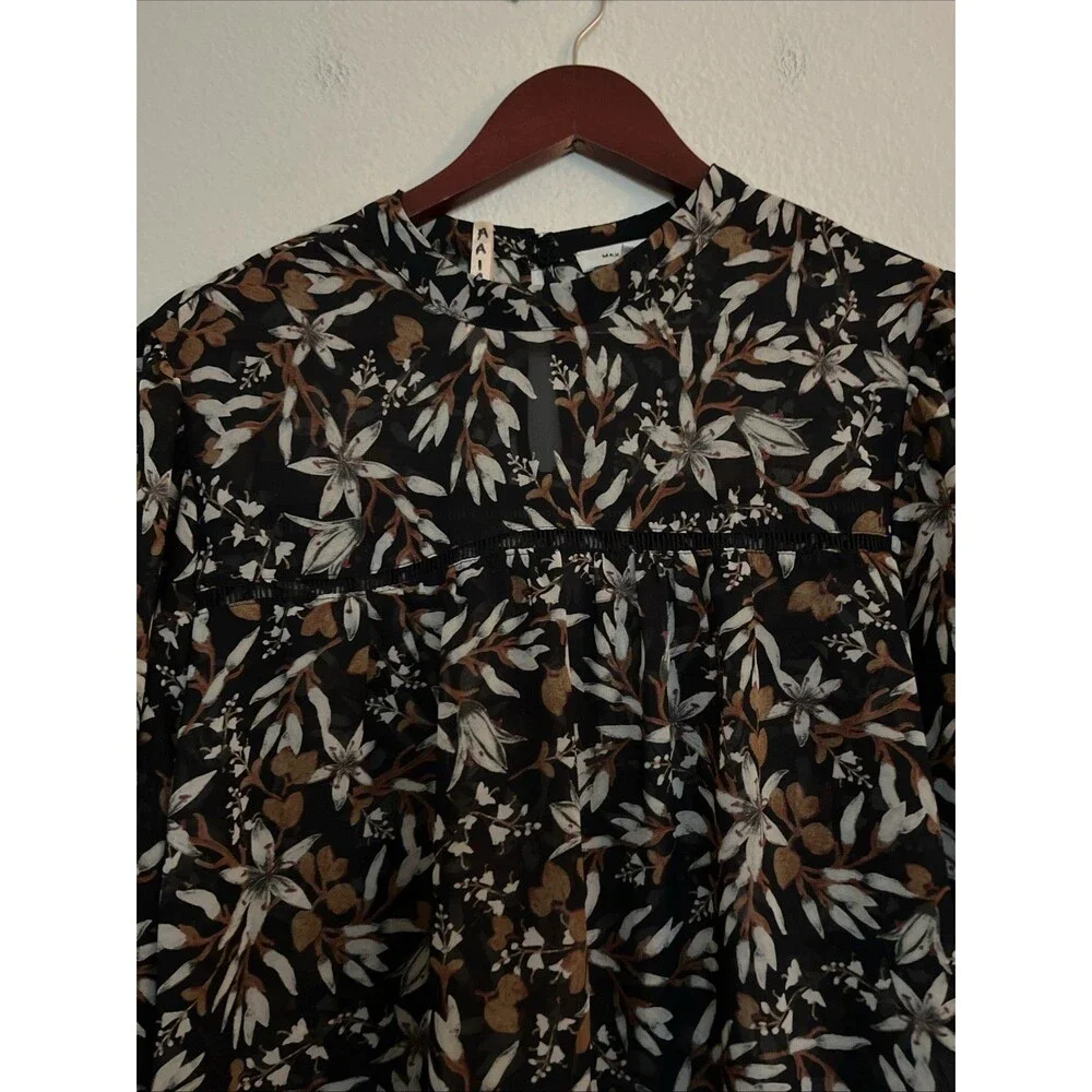 Max Studio sleeve see floral